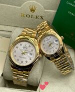 Rolex Gold Plated Couple Watches - Image 4