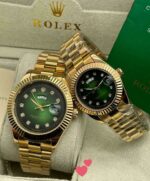 Rolex Gold Plated Couple Watches - Image 2