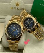 Rolex Gold Plated Couple Watches - Image 6
