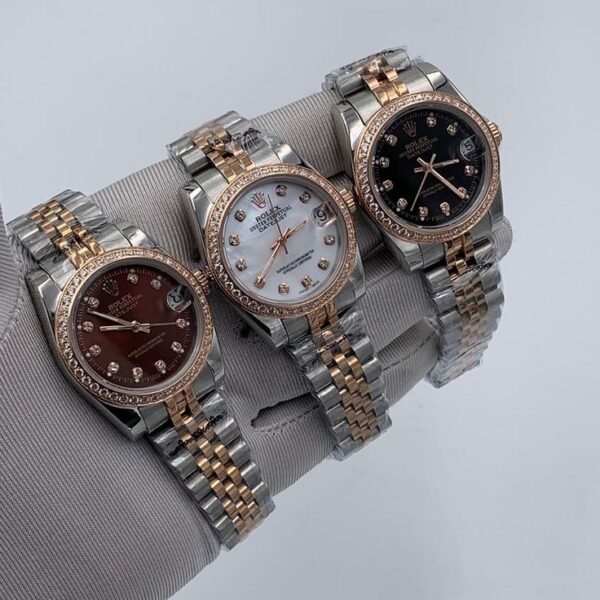 Rolex Daimond Duel Shade Watch