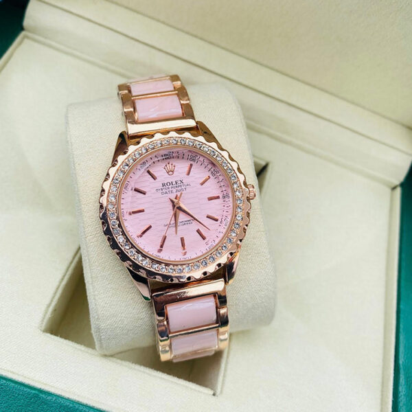 Rolex round girl watch